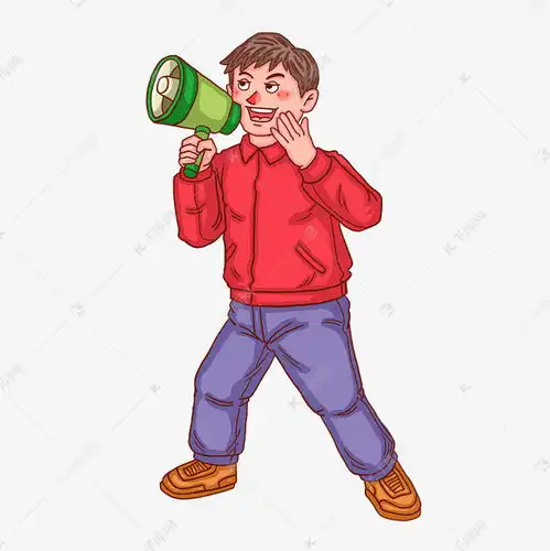 拿着喇叭的男孩人物素材图片免费下载千库网
