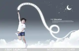 手拿油漆刷的小男孩创意设计psd分层素材大
