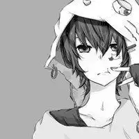 动漫男生抱猫头像可爱微信头像图片大全