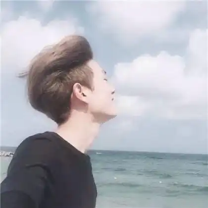 伤感黑色男头像高级感动漫