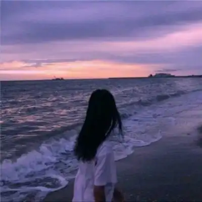 少女头像可爱背影图片真人女生头像侧面唯美
