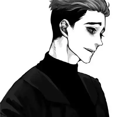 二次元头像男高冷侧脸成