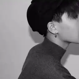 男生头像伤感忧郁的黑白头
