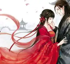 谁能帮我做一个小说封面,古风男女,男黑衣,女黑衣白衣都行,
