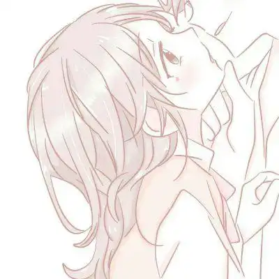 可爱卡通情侣头像一男一女暖暖的粉丝系的
