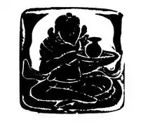 坐地端瓶盘男子的模糊黑白图案下载1514729
