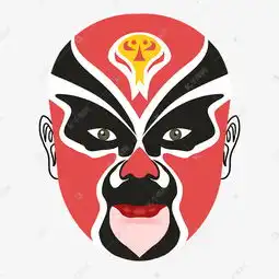 中国风红色京剧脸谱素材图片免费下载千库网
