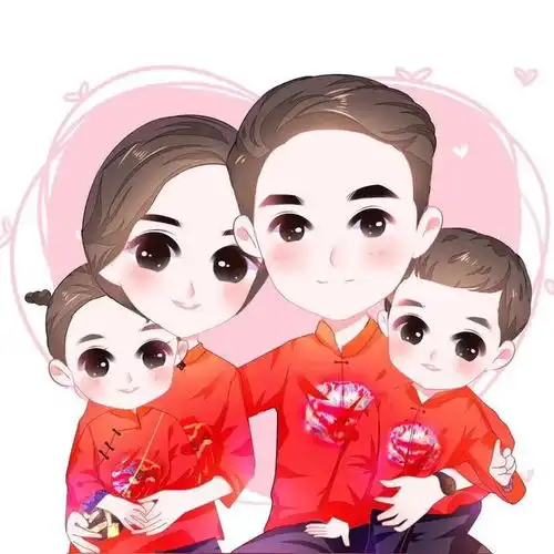 一家三口四口五口六口,20张全家福头像大集合
