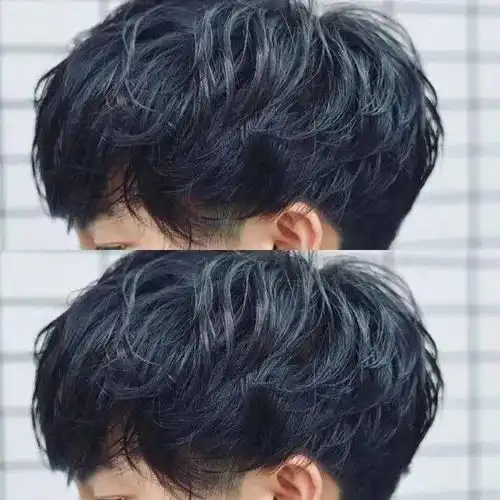 男士发型图推荐,纹理中分
