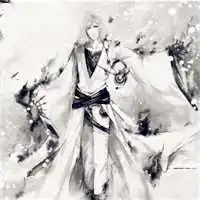 古风公子水墨头像黑白水墨中国风男子头像
