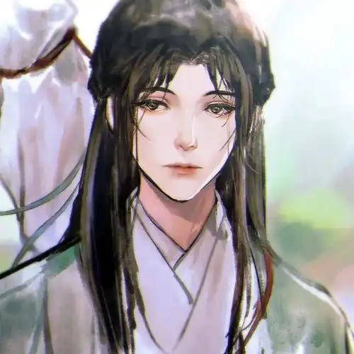 水墨古风画男头像图片