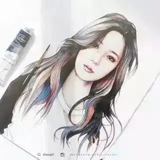 水彩插画这些水彩头像我给120分
