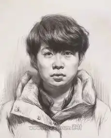 如何把握不同角度的素描头像
