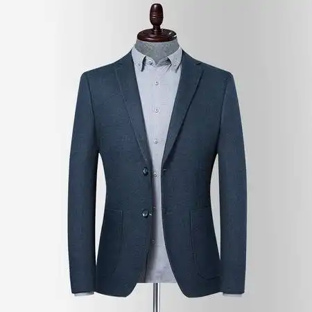 莱诗伯特羊毛西装男春秋男式休闲小西装男士西服纯色图片大全邮乐官方网站
