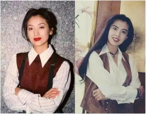 80年代的港风复古穿搭,露脐装搭配高腰短裤,1分钟变身王祖熙
