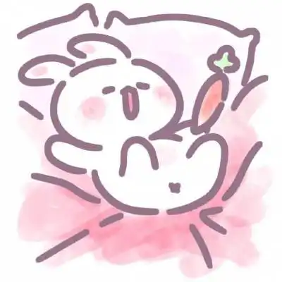 兔子少女动漫萌简笔画
