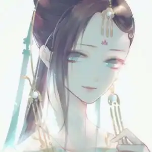 古风动漫团头女生
