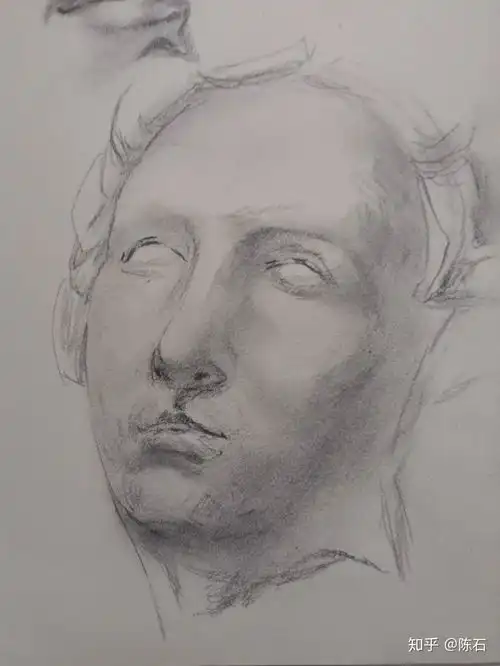 自学素描头像,有进步吗
