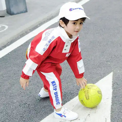 儿童套装童装39岁男童女童套装中大童运动两件套童装春秋款新款
