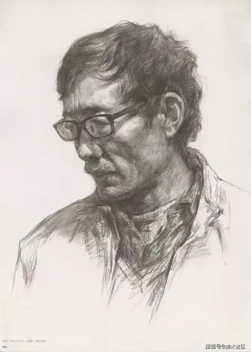 画老人素描头像就犯怂,掌握了这两点就不怂了
