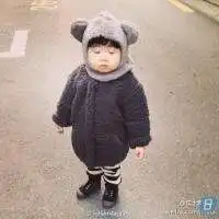 韩国萌娃情侣头像一对微信头像图片大全
