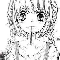 黑白漫画照片头像女生微信头像图片大全
