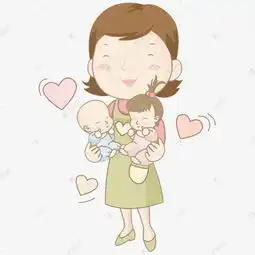 妈妈抱着孩子的头像