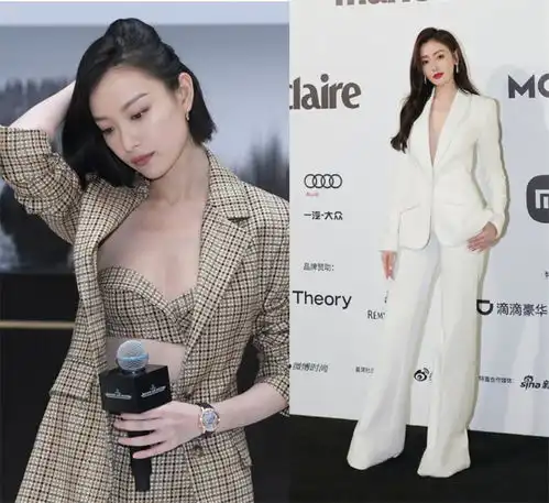 穿上西装就星味减半,增龄还撞型杜华杨紫要怎么穿西装才合适
