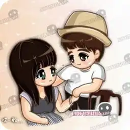 维尼夫妇q版情侣头像
