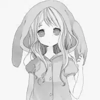 qq头像黑白卡通
