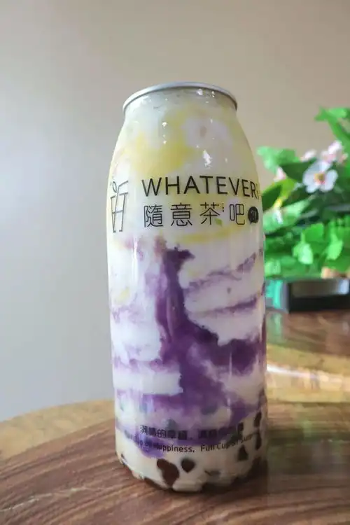 元气少女必备火爆ins的易拉罐气泡茶,店里奶狗弟弟甜到我了
