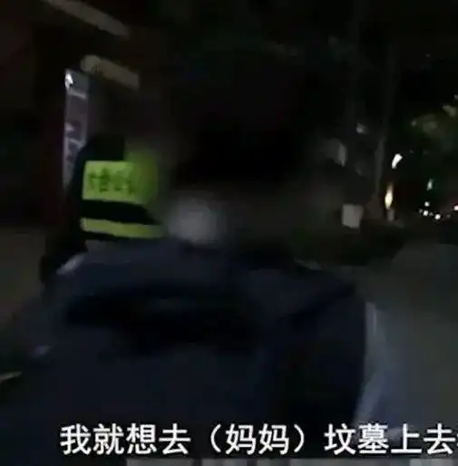 南京12岁男孩深夜离家出走一句话让民警哽咽

