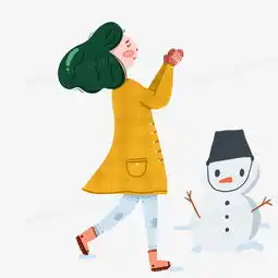 卡通可爱冬季雪人png图片素材免费下载psd格式30003000像素熊猫办公
