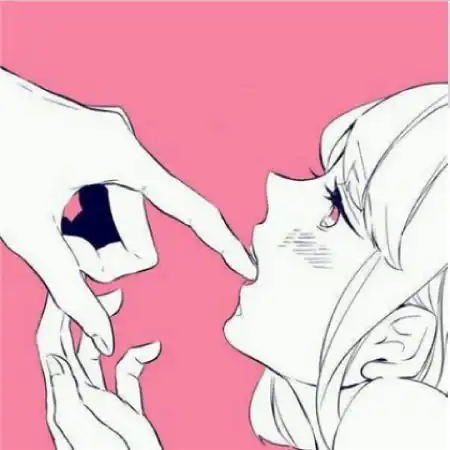 卡通情头超萌一男一女,爱情平平淡淡就好