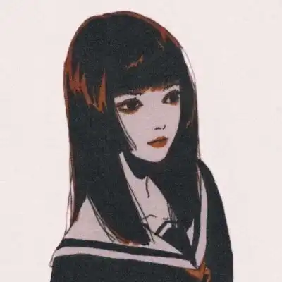 手绘校服系列女头
