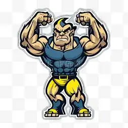 肌肉男卡通图片肌肉男卡通图片素材免费下载千库网
