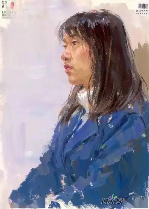 八雅轩丨70幅中国美术学院优秀试卷色彩头像
