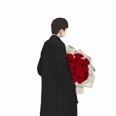 2023最新背影唯美动漫情侣头像
