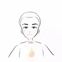 情侣头像简笔简笔画男女一左一右情侣头像
