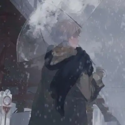 唐崎夜雨忧郁空灵手绘男头绘师男生头像我要个性网
