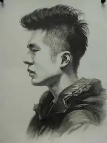 白墙课堂二分之一侧面素描头像步骤解析
