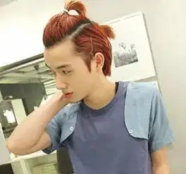 男短发扎头发发型男士怎么扎头发
