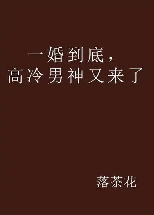 一婚到底,高冷男神又来了
