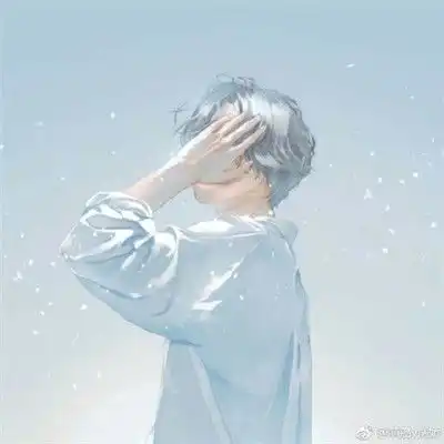 动漫男生背影头像
