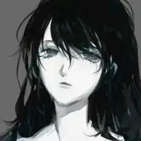 动漫黑色头像动漫黑色伤感女生头像