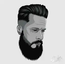 欧美男士发型胡须与发型搭配
