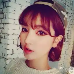 适合瓜子脸狐狸眼空气刘海发型
