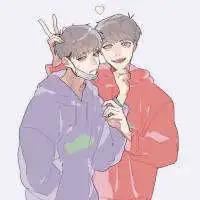 一张二次元图片一个紫卫衣男生和一个红衣服男生这个动漫叫什么有比较清晰的图吗
