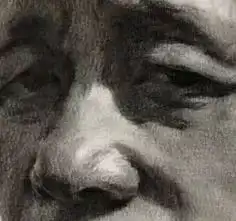 传奇绘画课堂回顾第二九九集朱传奇教你画有神态的侧光男中年素描头像
