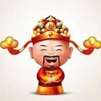 最招财能中签吉祥财神爷微信头像图
